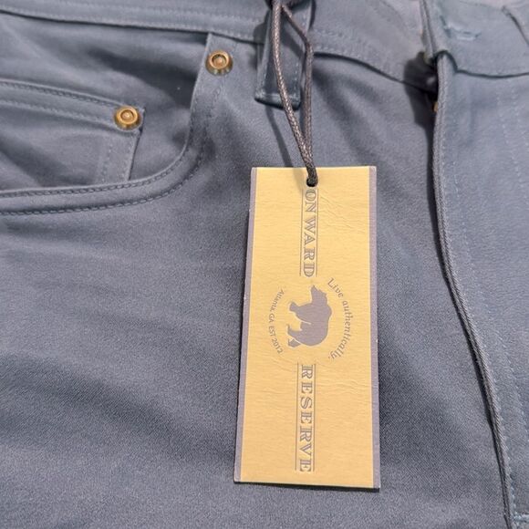 Onward Reserve Blue Five Pocket Stretch Business Casual Pants - Picture 15 of 16